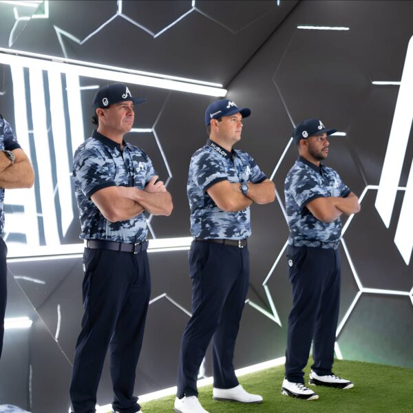 4Aces GC team Dustin Johnson, Pat Perez, Patrick Reed, and Harold Varner III