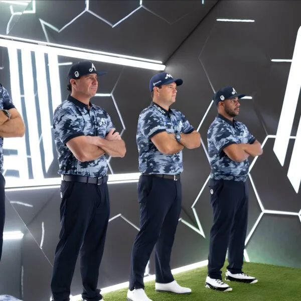 4Aces GC team Dustin Johnson, Pat Perez, Patrick Reed, and Harold Varner III