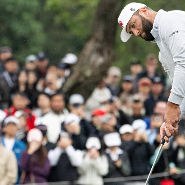 Jon Rahm in action at LIV Golf