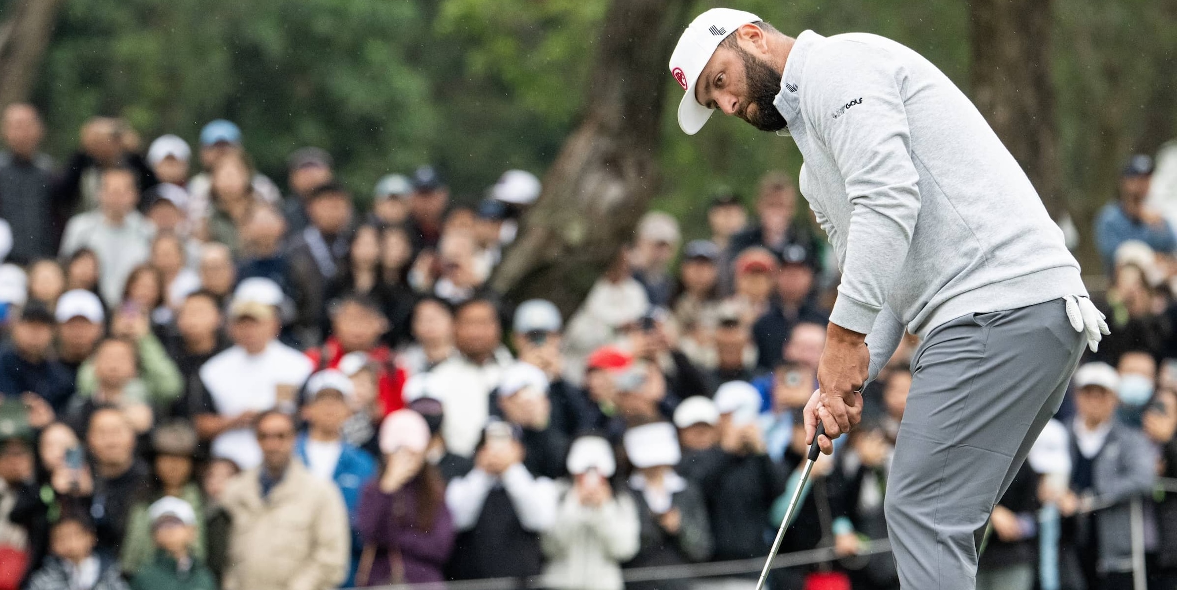 Jon Rahm in action at LIV Golf