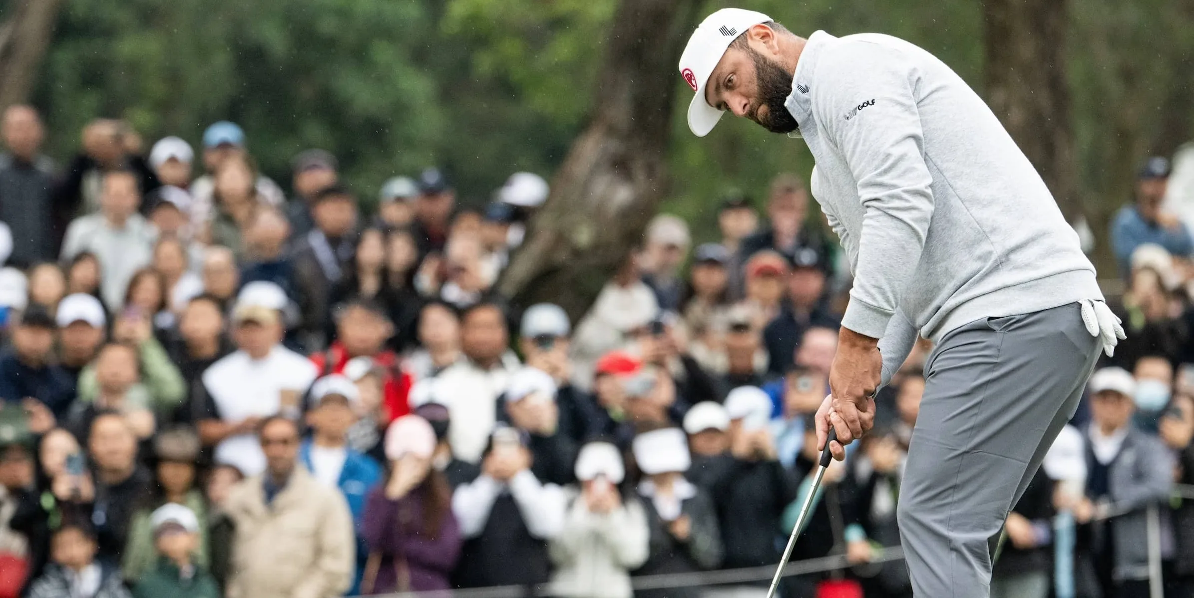Jon Rahm in action at LIV Golf