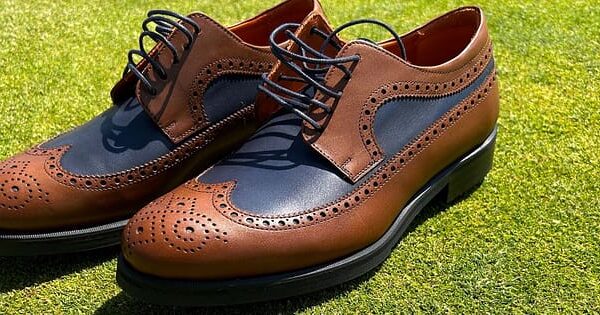 The Elston Ave. Longwing Blucher Golf Shoe