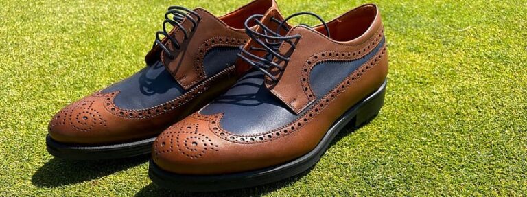 The Elston Ave. Longwing Blucher Golf Shoe