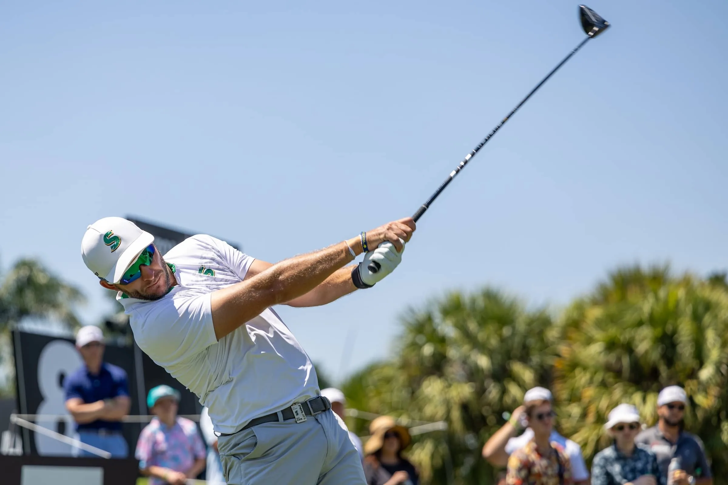 Dean Burmester of Stinger GC sits two shots back heading into Sunday at LIV Golf Miami.