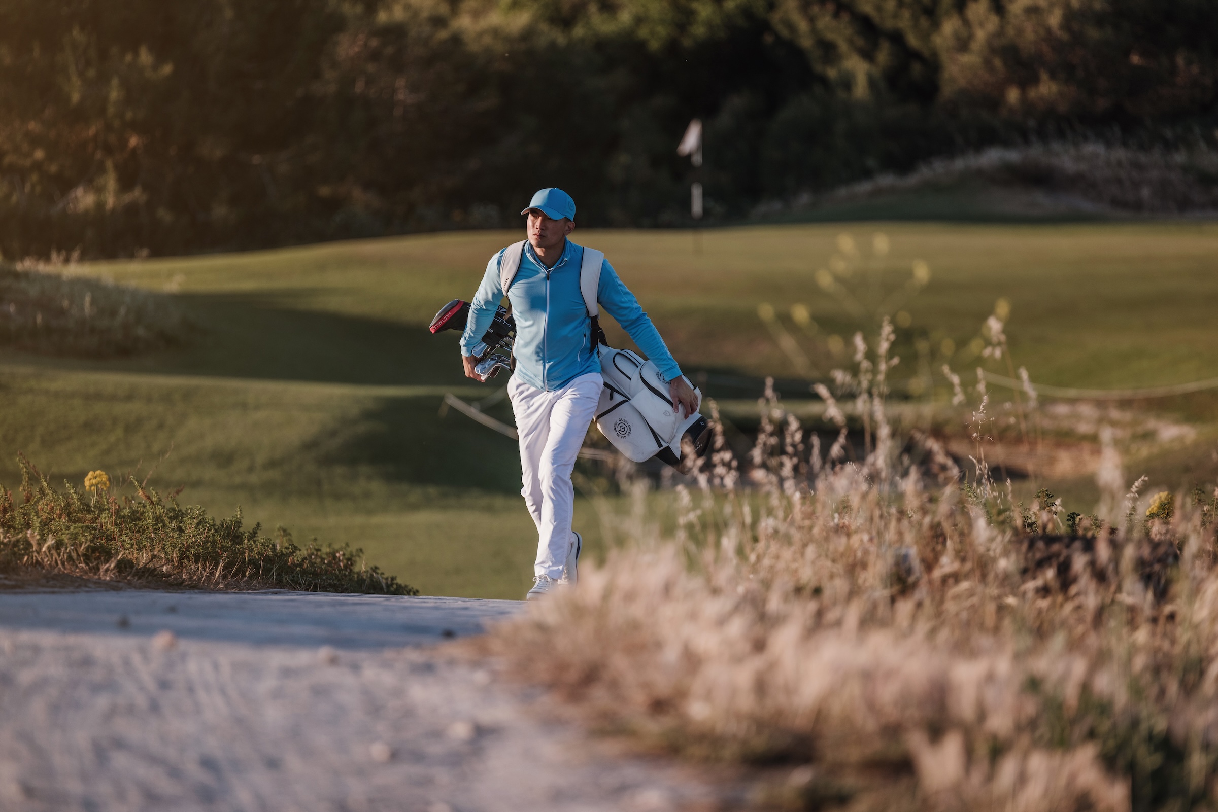 Golfer wearing Galvin Green