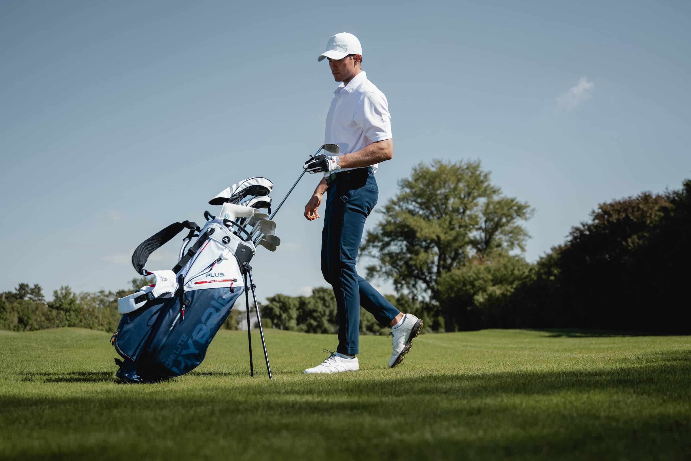 Golfer with BIG MAX DL Hybrid Plus