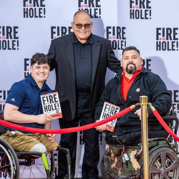 Bob Parsons with vets
