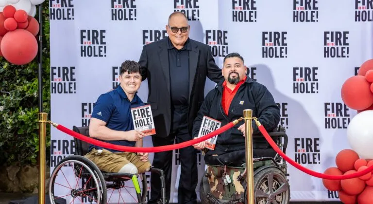 Bob Parsons with vets