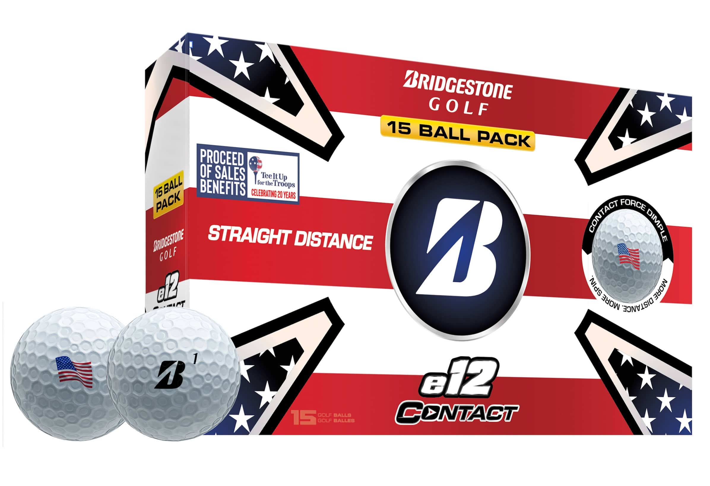 Bridgestone Golf Limited Edition e12 CONTACT Patriot Pack