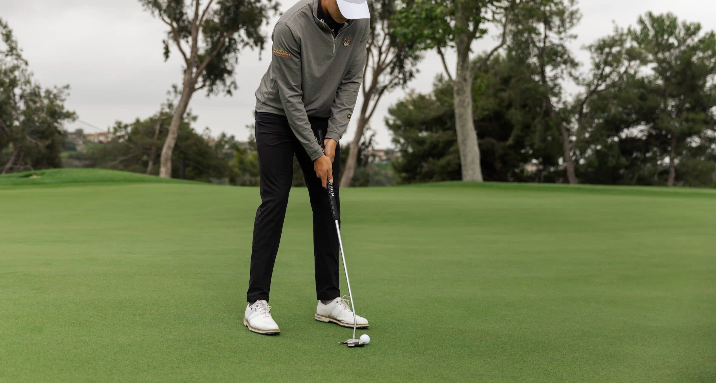 Golfer using Scotty Cameron Long Putter