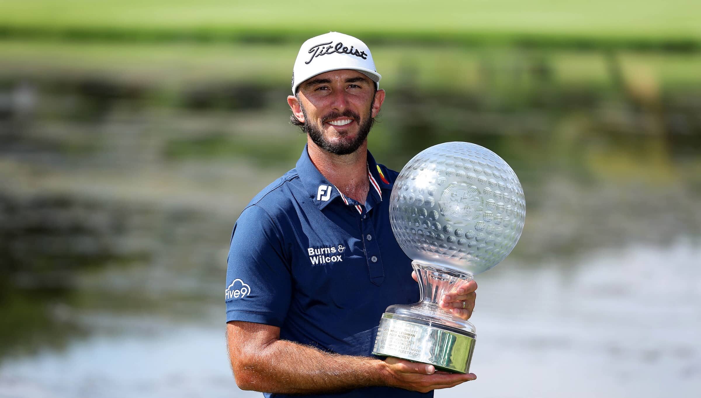 Max Homa with Nedbank Challenge trophy