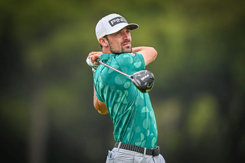 Quim Vidal of Spain plays his tee shot on the 2nd hole during day two of the Challenge de Cadiz at Iberostar Real Golf Novo Sancti Petri