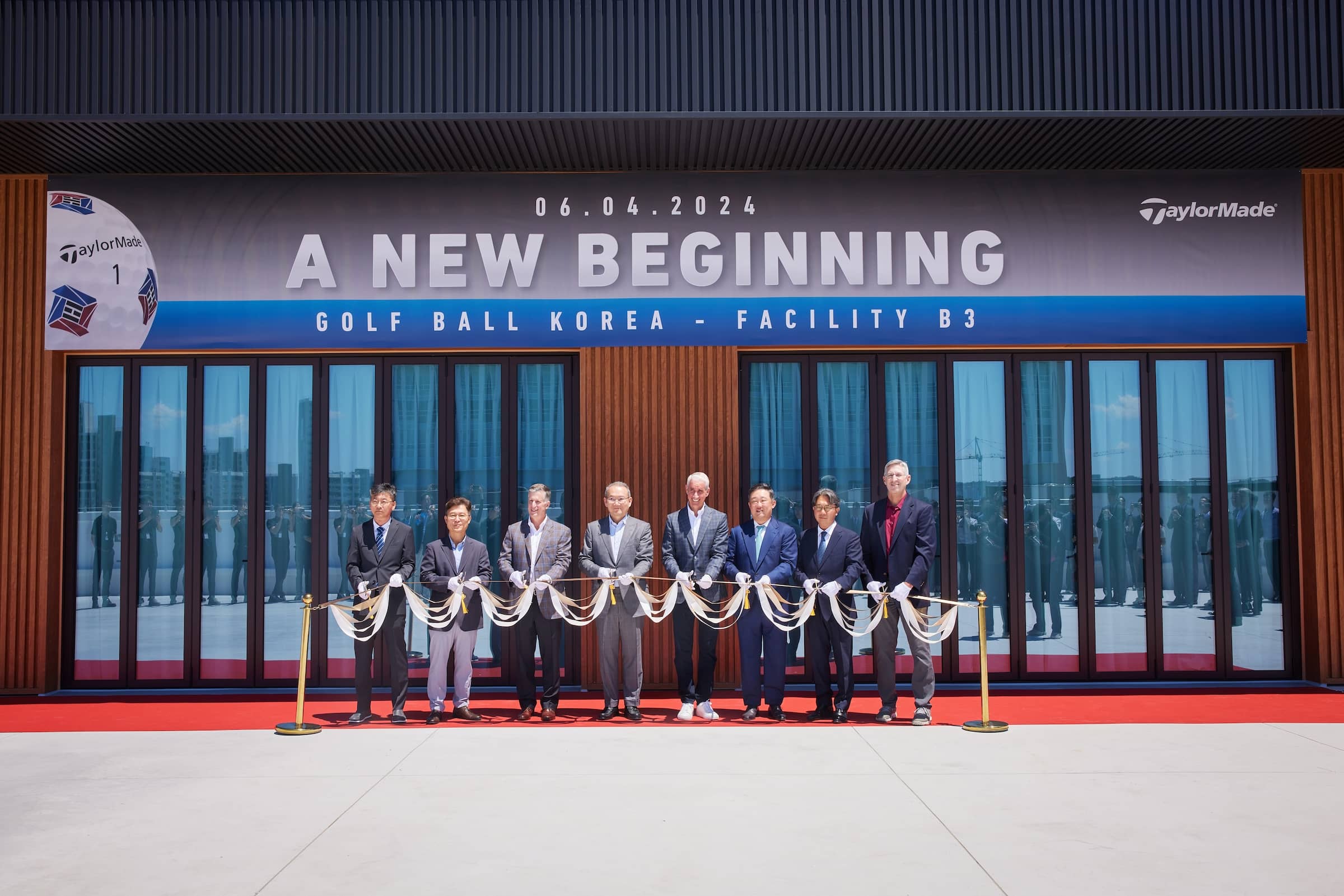 TaylorMade Golf Ball Plant in Korea Ribbon Cutting