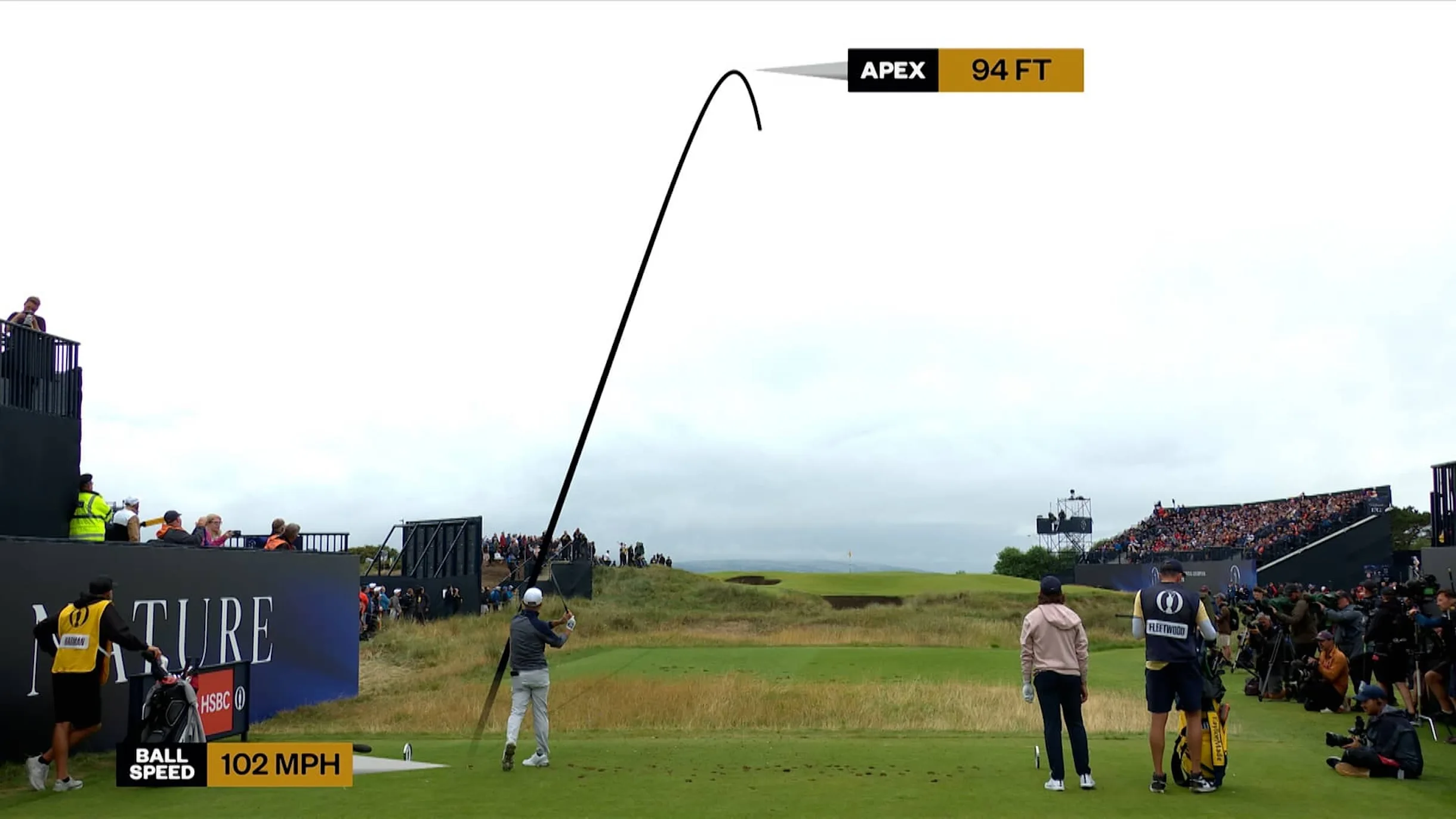 Brian Harman Ball is tracked by Toptracer