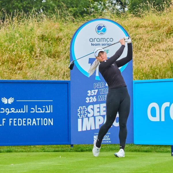 Charley Hull teed off before later withdrawing