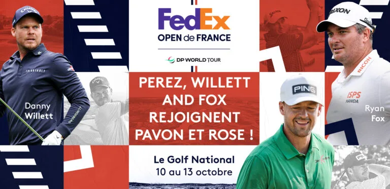 Danny Willett, Victor Perez and Ryan Fox