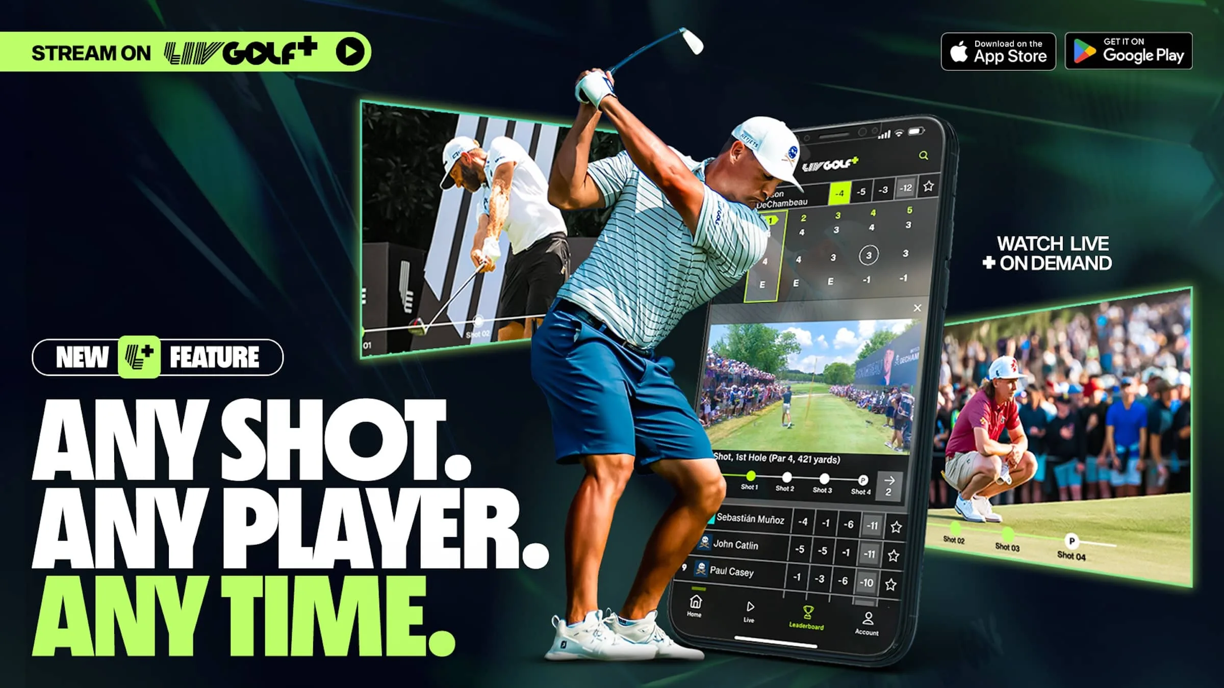 LIV Golf Any Shot, Any Time