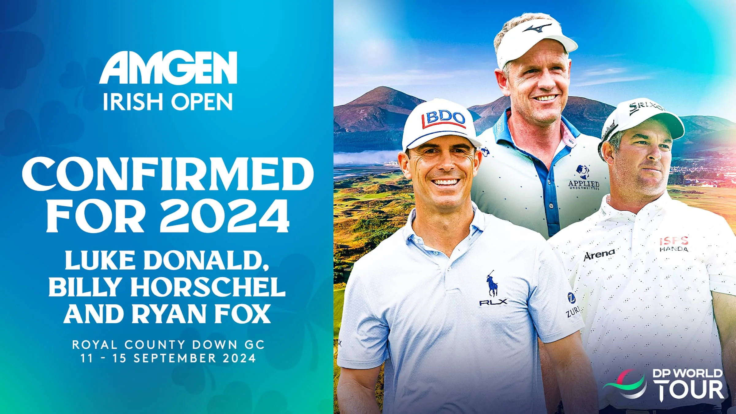 Luke Donald, Ryan Fox and Billy Horschel