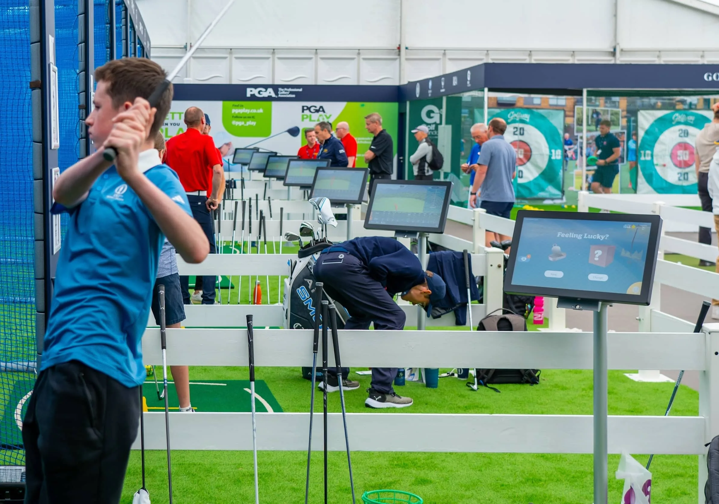 The Open Swingzone with Toptracer