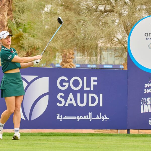 Charley Hull is tied top of the leaderboard after day one at Riyadh Golf Club