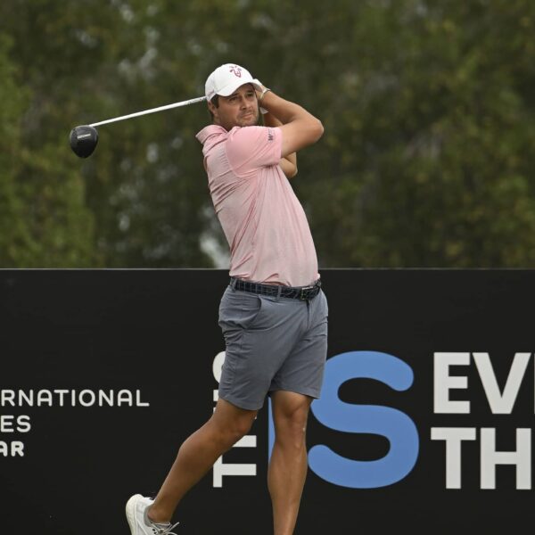 Peter Uihlein pictured at Doha Golf Club during International Series Qatar, the ninth of 10 events on The International Series in 2024