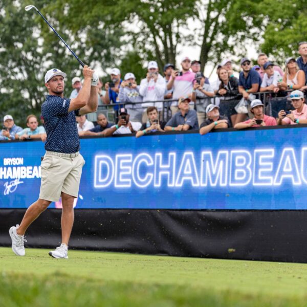 Bryson DeChambeau, pictured at LIV Golf Greenbrier in August 2024, is in the field for International Series India presented by DLF, the first of 10 events on The International Series in 2025.