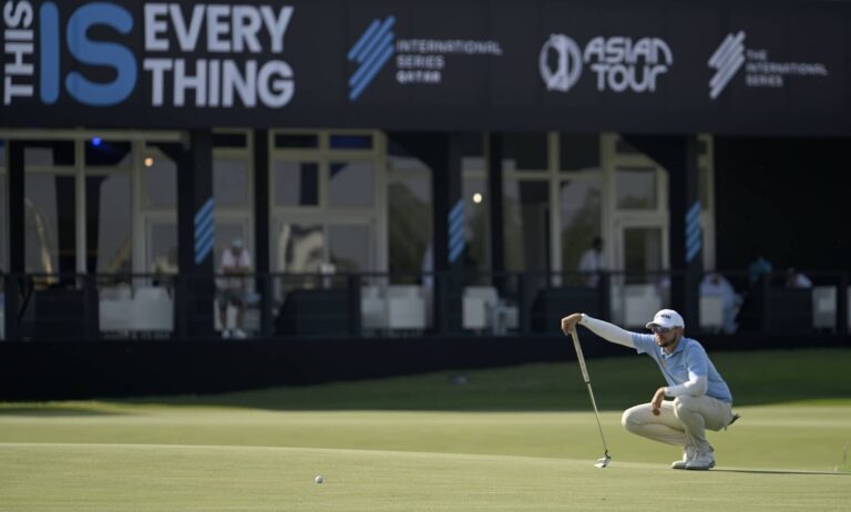 John Catlin pictured at Doha Golf Club