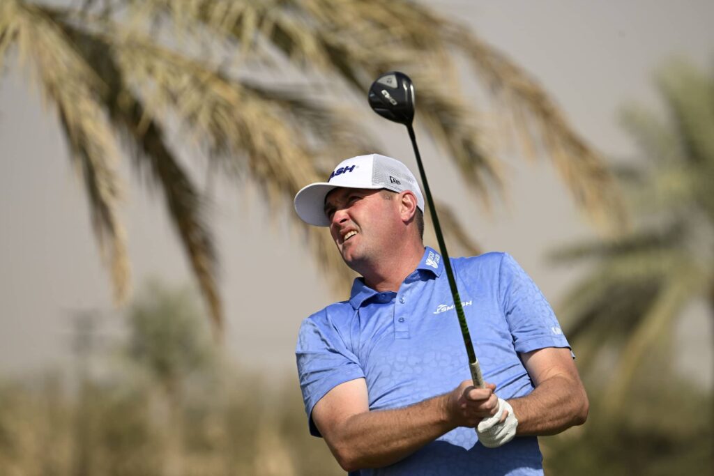 Jason Kokrak pictured at Riyadh Golf Club during the PIF Saudi International