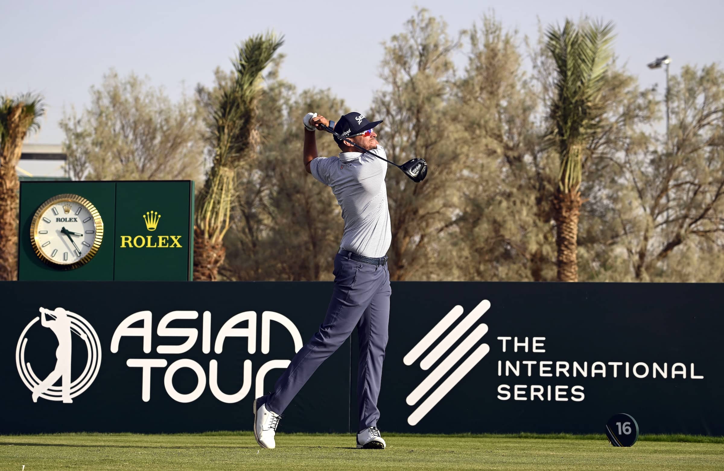 John Catlin pictured at Riyadh Golf Club during the PIF Saudi International