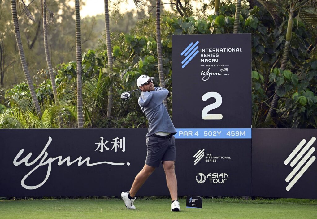 Andy Ogletree pictured on the second hole at Macau Golf and Country Club