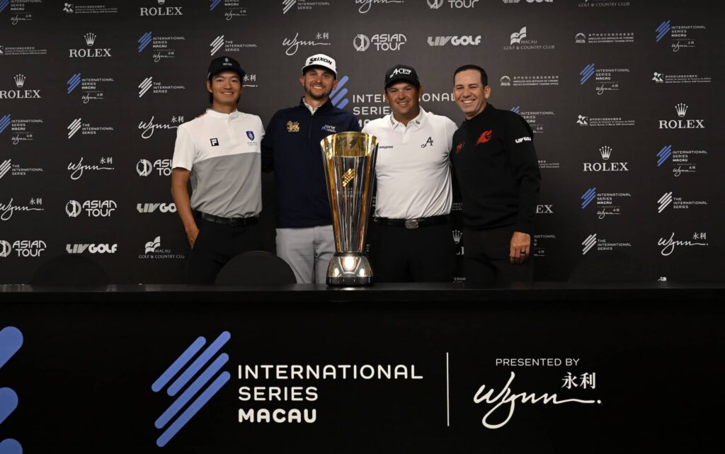 L-R Taichi Kho, John Catlin, Patrick Reed and Sergio Garcia