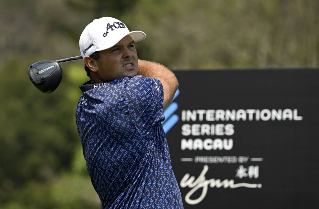 Patrick Reed pictured at Macau Golf and Country Club during International Series Macau