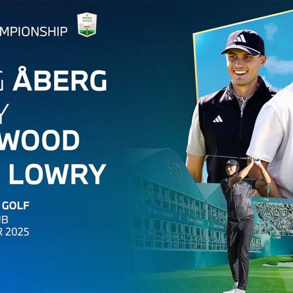 Ludvig Aberg, Tommy Fleetwood and Shane Lowry