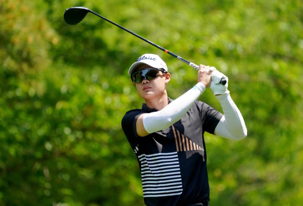 Jazz Janewattananond pictured during Round Two of the 2025 GS Caltex Maekyung Open at Namseoul Country Club.
