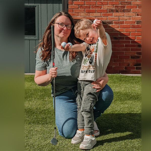 Lanie Bayliss and son Fletcher