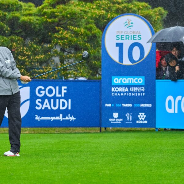 Sung Hyun Park pictured at New Korea Country Club for the Aramco Korea Championship, the second of five events on the PIF Global Series in 2025.