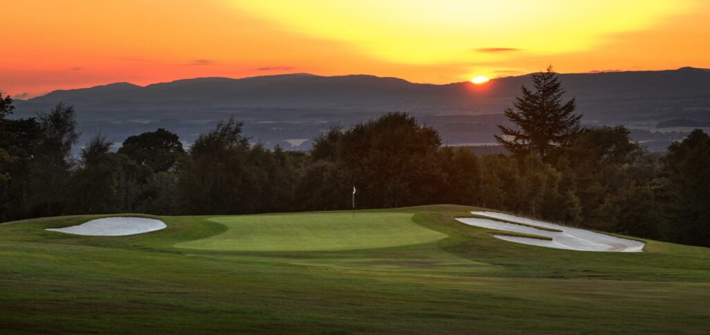 16th Murrayshall at sunset