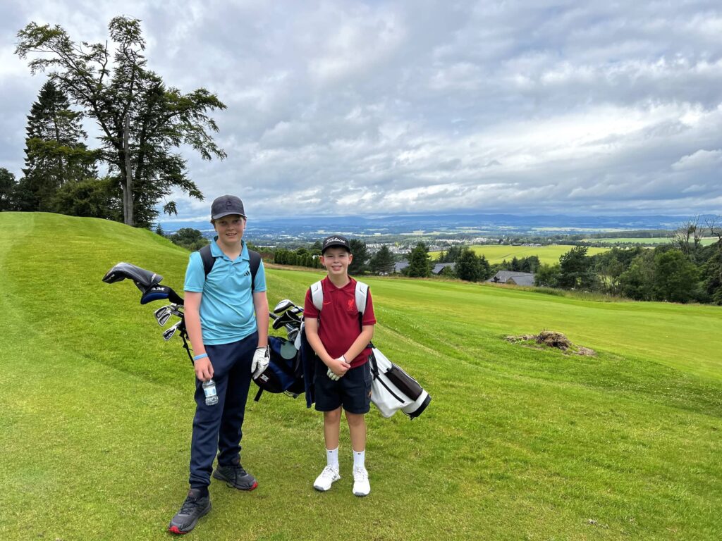 Junior golfers at Murrayshall