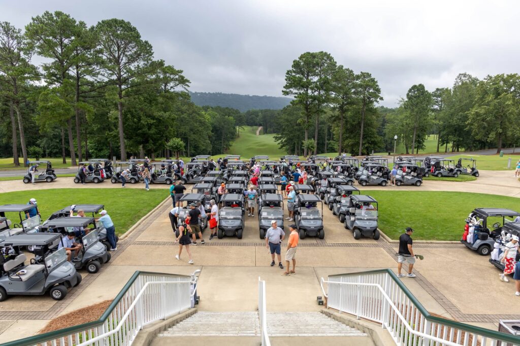 All set for the golf tournament at Robert Trent Jones Trail, Oxmoor Valley