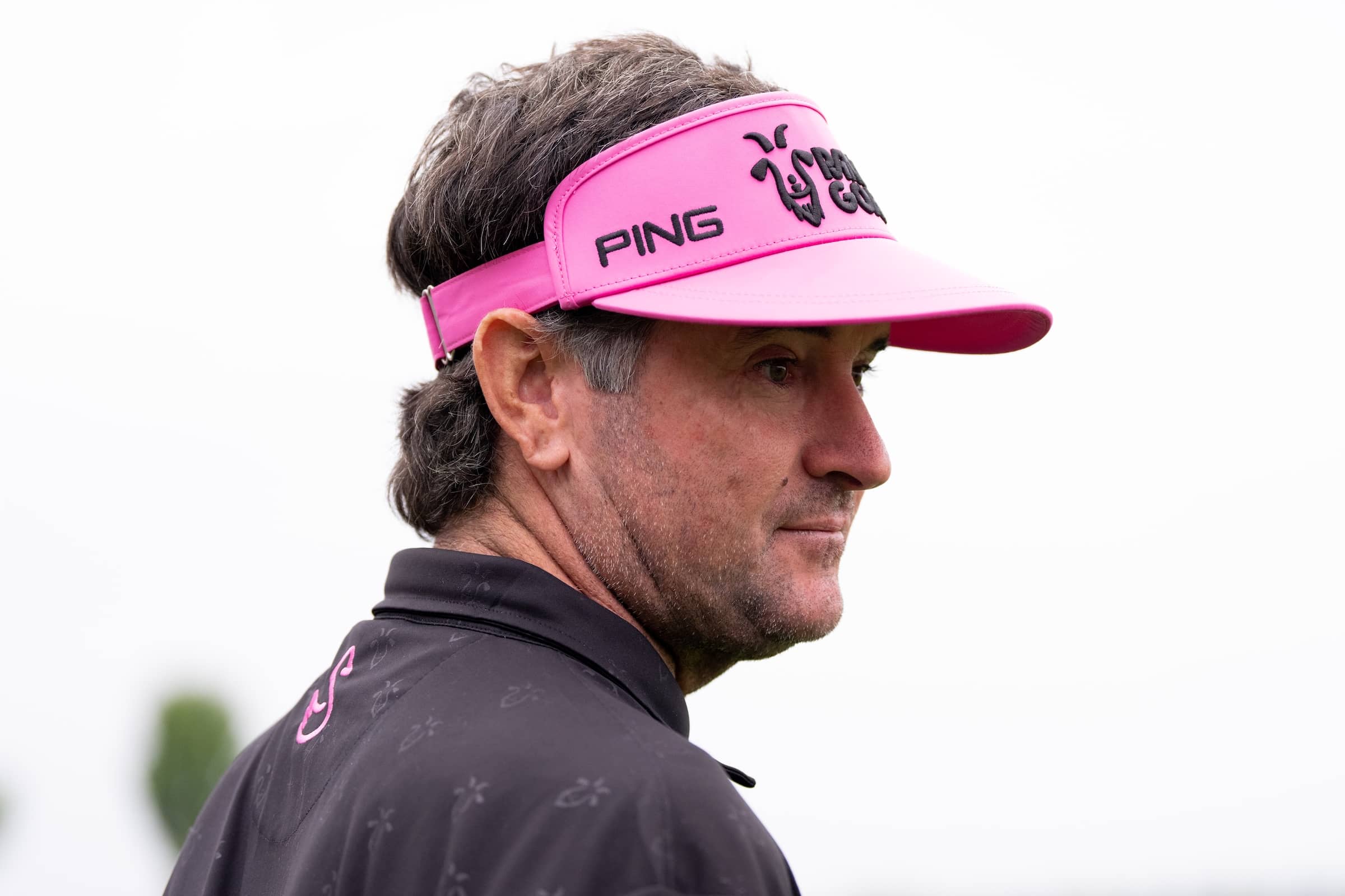 Captain Bubba Watson of RangeGoats GC is seen during the practice round before the start of LIV Golf United Kingdom at JCB Golf & Country Club