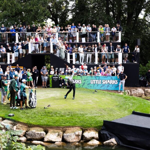 during the second round of LIV Golf United Kingdom at JCB Golf & Country Club