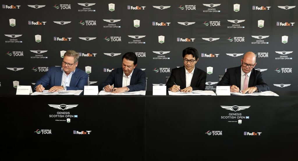 Prior to the Genesis Scottish Open 2025 at The Renaissance Club on July 09, 2025 in North Berwick, Scotland