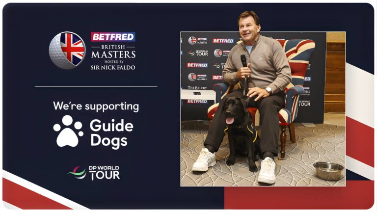 Guide Dogs on British Masters Nick Faldo Tour