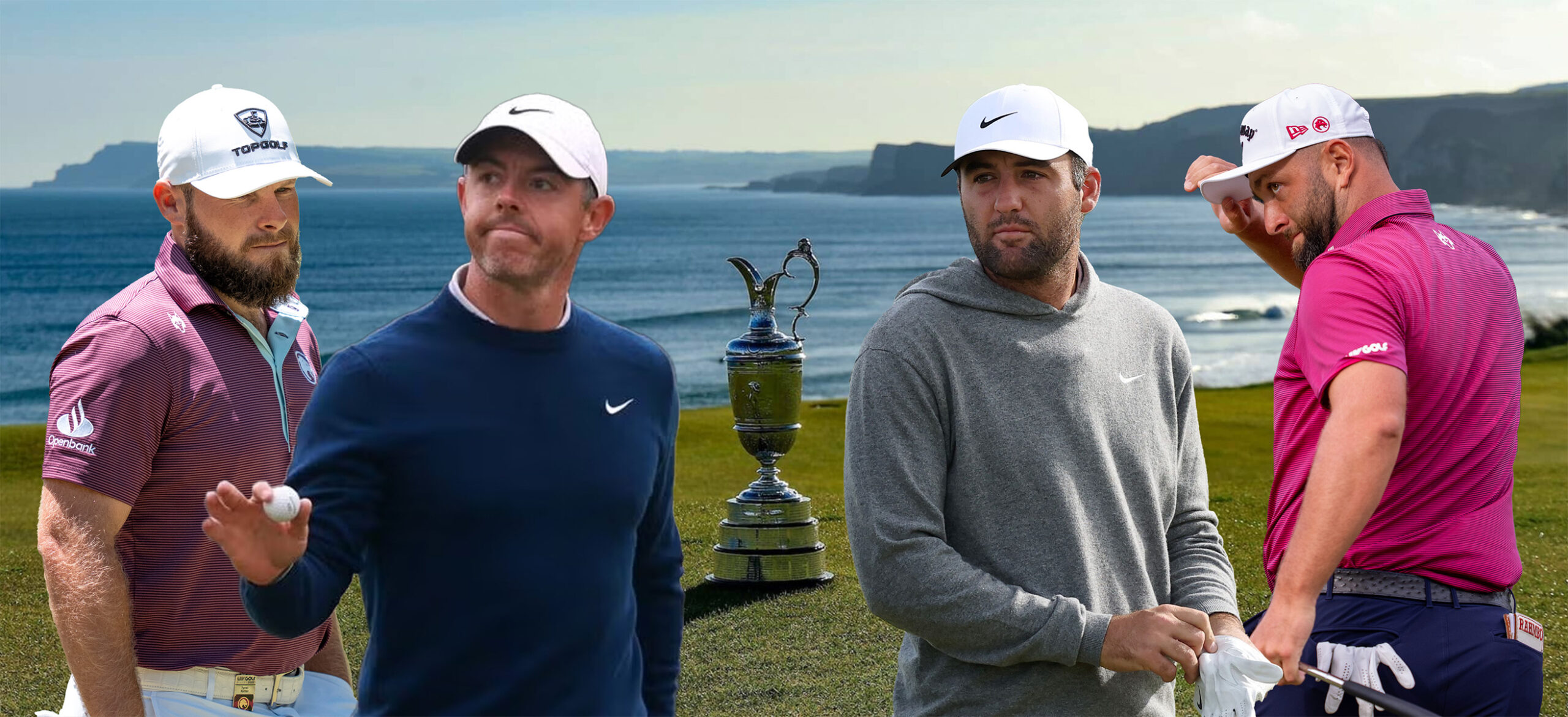 Rahm,McIlroy, Hatton and Scheffler Royal Portrush