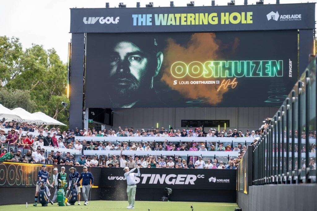 Stinger GC Captain Louis Oosthuizen, seen here at LIV Golf Adelaide