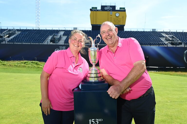 The Irish pairing of Sharon Conway and Michael Wynne won The R&A 9 Hole Challenge at Royal Portrush