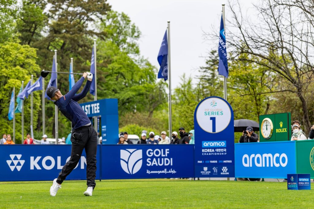 Anne Van Dam pictured at the Aramco Korea Championship, the second event on the PIF Global Series in 2025