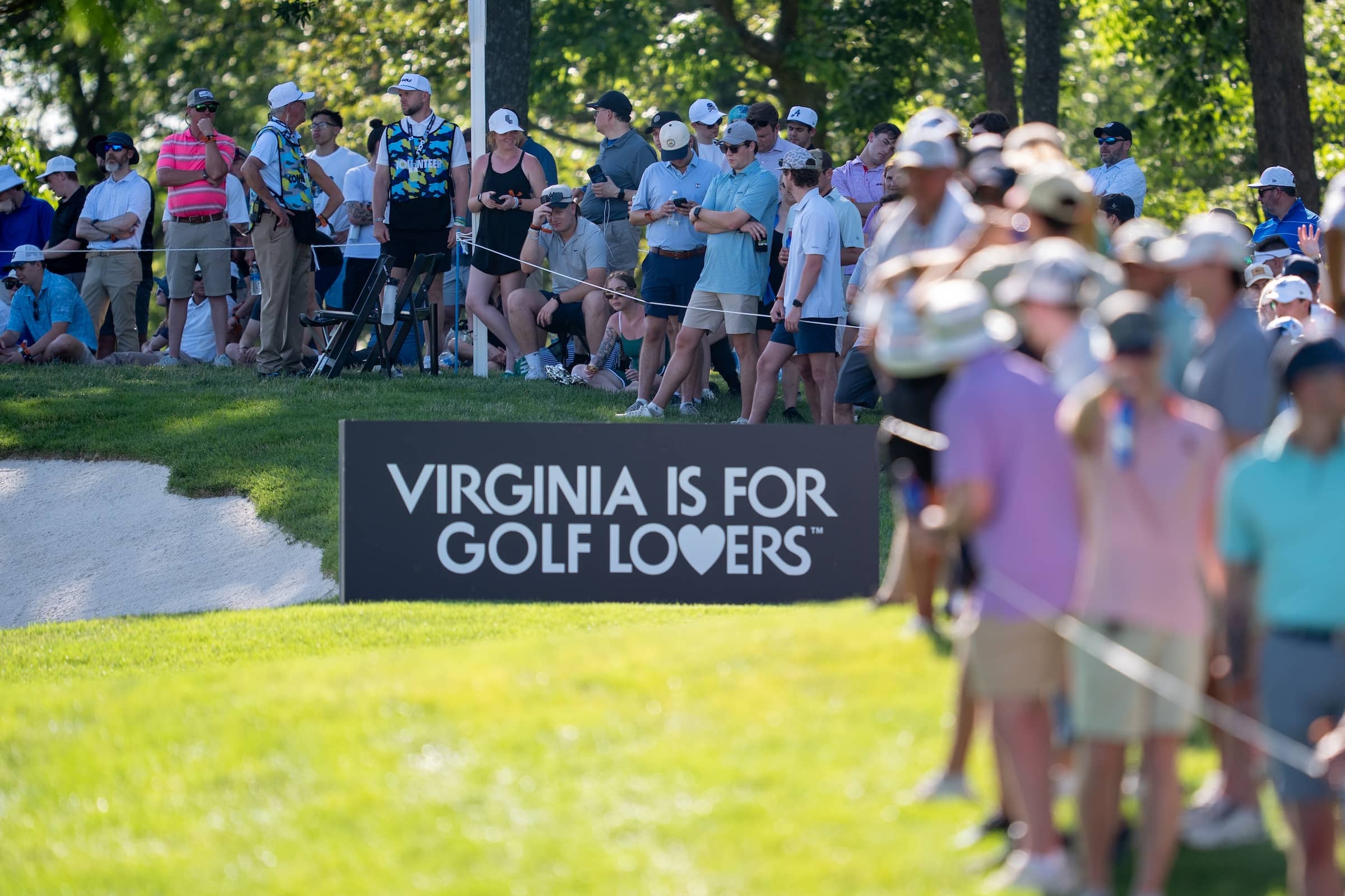 Fans Behind Virginia is for Golf Lovers Signage