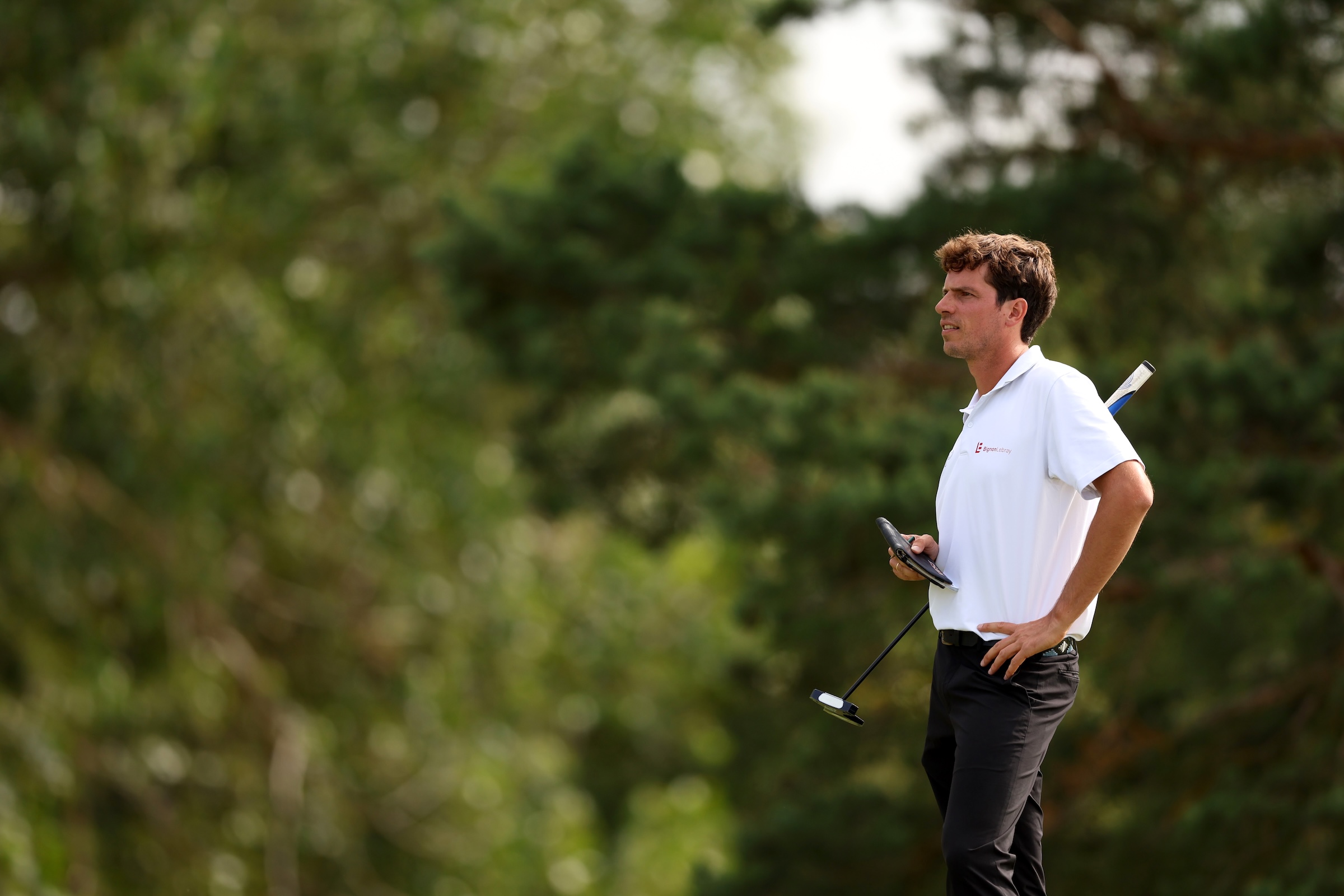 Felix Mory of France in action on day one of the Dormy Open 2025 at Upsala Golf Club