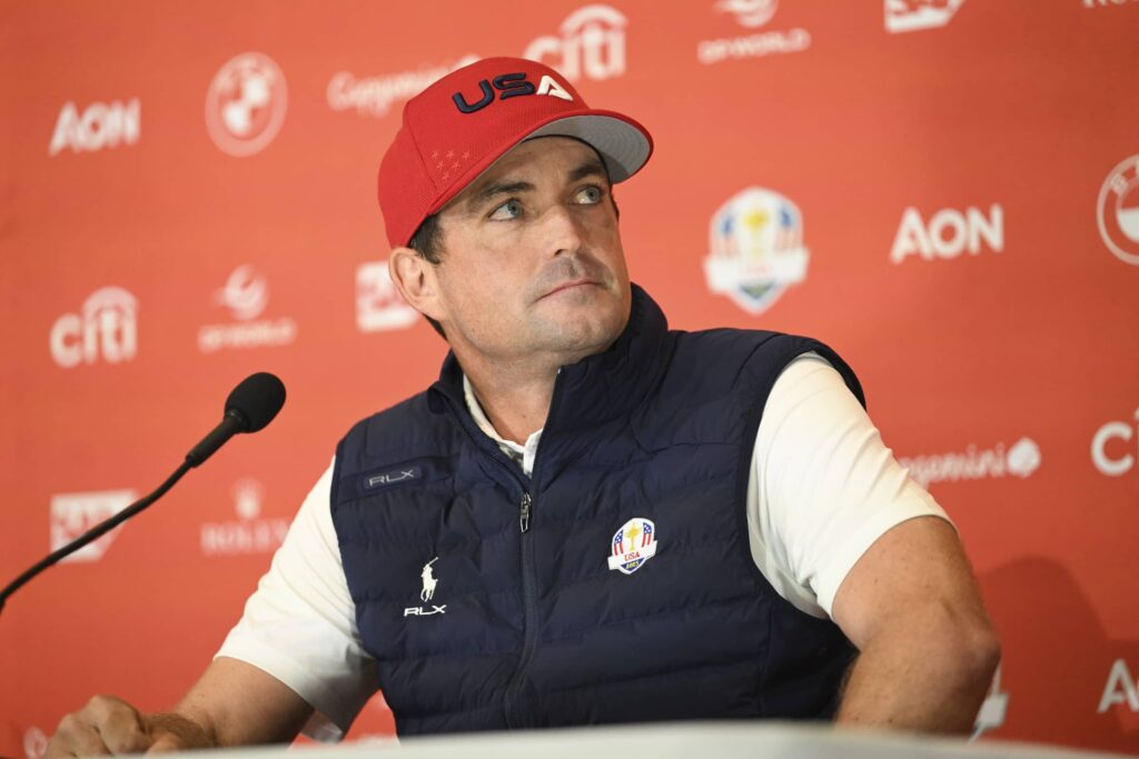 Keegan Bradley during the Ryder Cup Captain's Pick Announcement